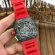 Richard Mille RM011 Carbon Case Red Strap Watch(8)_th.jpg